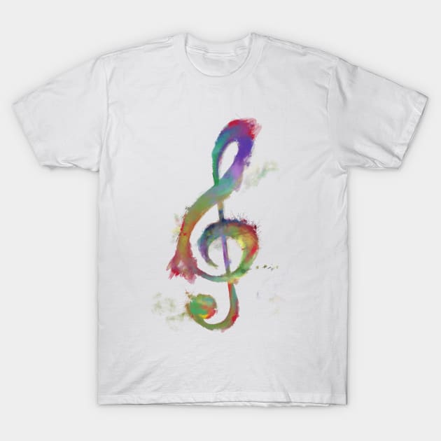 Treble Clef T-Shirt by GosiaOwczarz